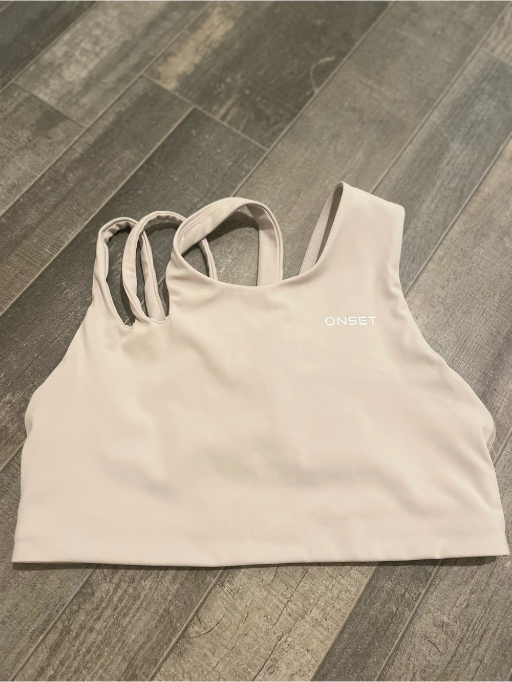 Onset Women’s Light Beige Double-Strap Tank Top